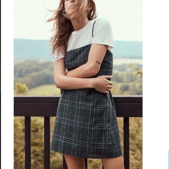 Urban Outfitters Y2K Square Neck Houndstooth Mini Dress Size‎ Medium - Picture 4 of 12